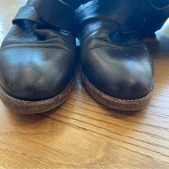 Chloe Erin Prince Leather Buckled Knee High boots size 6 - Picture 7 of 15